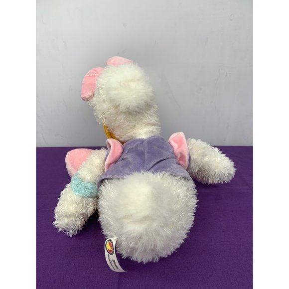 Walt Disney Disneyland Resort Daisy Duck Purple Shirt Pink Shoes Bow 16 Inch Plu - Picture 3 of 10